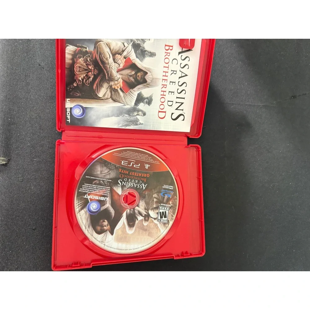 Ubisoft Assassins Creed Brotherhood PS3 Red Case Excellent Greatest Hits Action